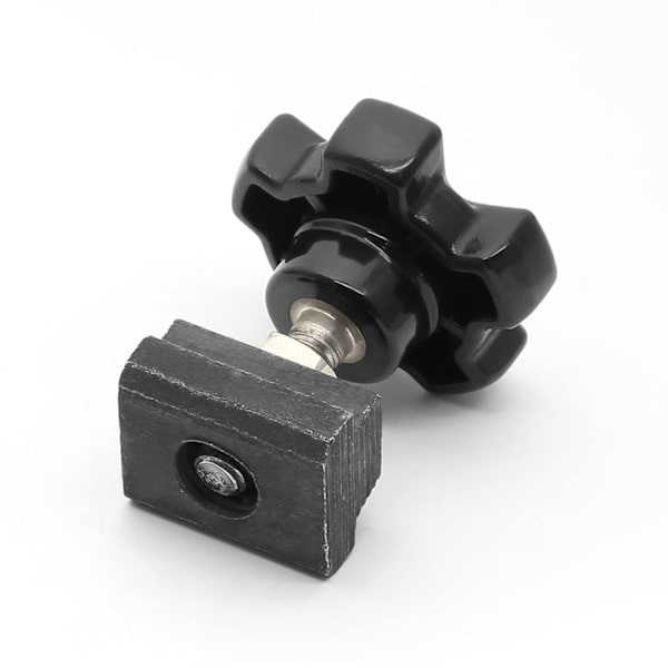 5 STK M10 T-slidsmøtrik 5 STK Sort