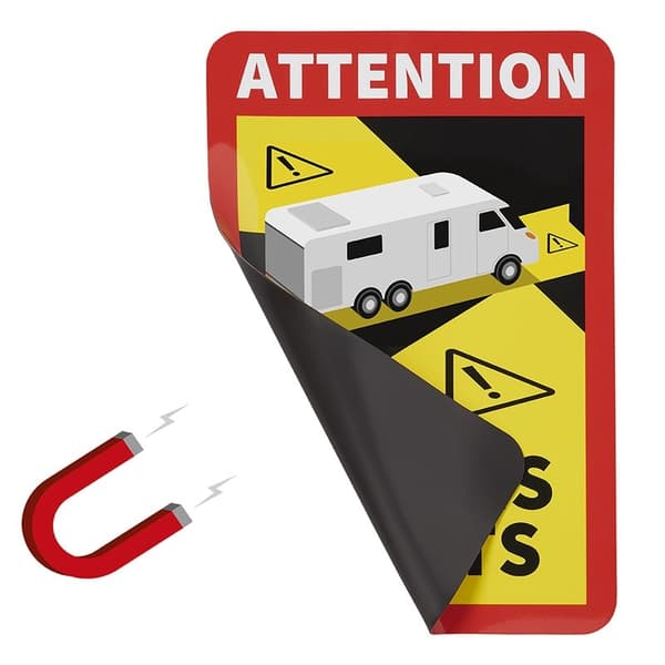 Magneettitarra \"Attention Angles Morts!\" matkailuauto