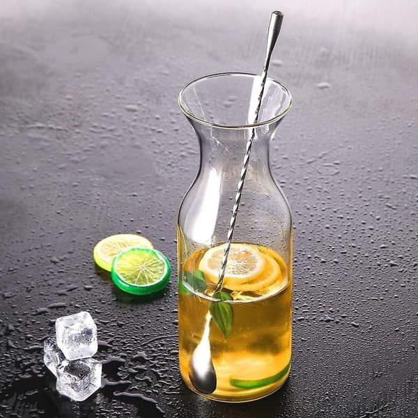 12-tommers cocktailsskje i rustfritt stål, lang attraktiv spiraldesign