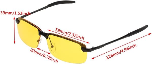 Driving Glasses, HD Night Vision Eyewear Polarized Glasses for Cycling Driving