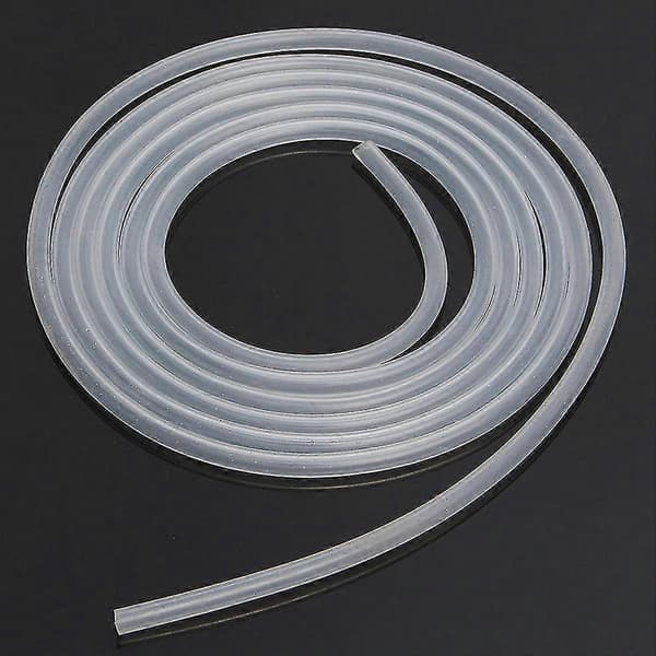 2x 2 Meter Silikoneslange Silikoneslange Trykslange Meget Fleksibel 4 X 6mm