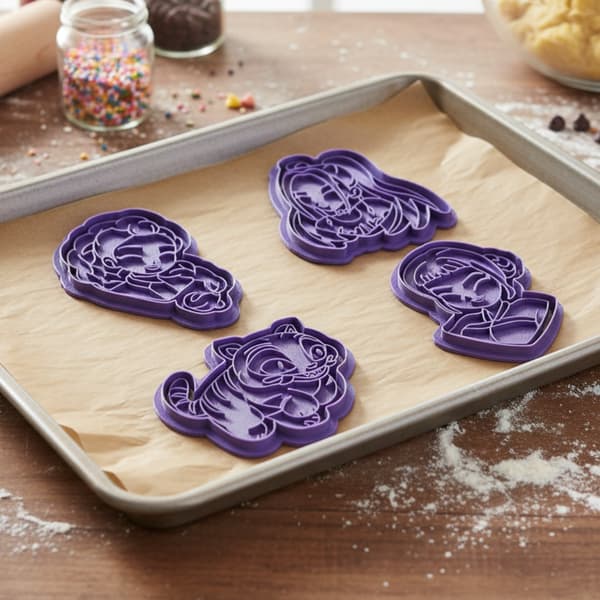 4-pakning Huntrix kakeformer | Playdough-form Lila M Lila m