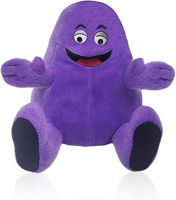 Grimace Shake Gul Hat Plysjlegetøj Plysdyr Legetøjsdukke