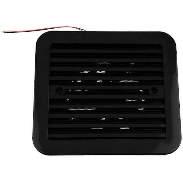 12V Envejs Lydløs Køleventilator Sideudstødningsventilator til Bil Autocamper Campingvogn Autocamper Ventilator (Sort) - 8