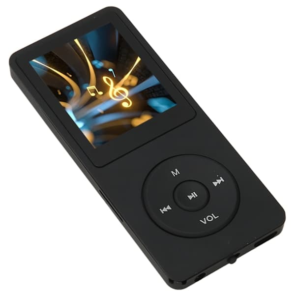 MP3 MP4 Player 1.8 inch Screen 8GB Memory 64GB Expandable 30 Hours Playback Multifunctional Sports Music Player Black
