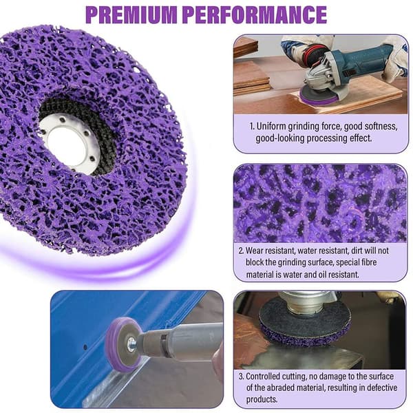 Cleaning Discs, Grinding Disc for Angle Grinder 2 pcs Stainless Steel Cleaning Disc 125mm Abrasive Cleaning Disc