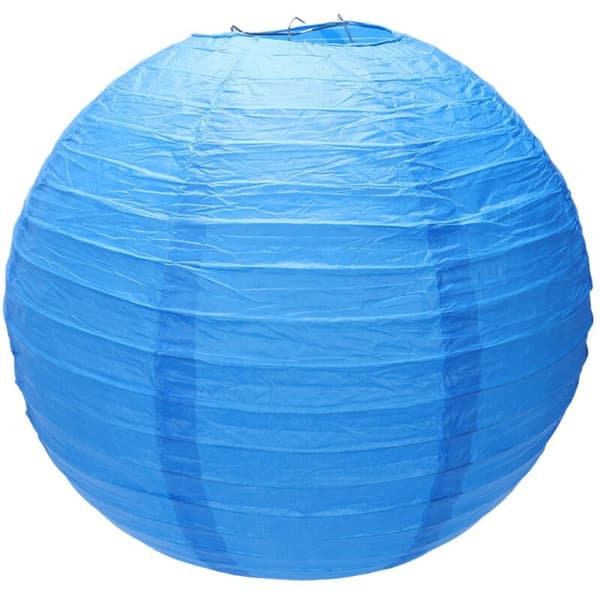 1 x Japansk Papirlanterneskærm til Bryllup, 40cm (16 tommer) Marineblå