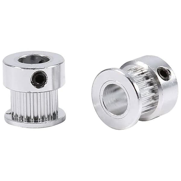 Remskivehjul, 2 stk. remskiver GT2 20 tænder 8 mm hul 6 mm bredde tandremshjul i aluminiumslegering til 3D-printer