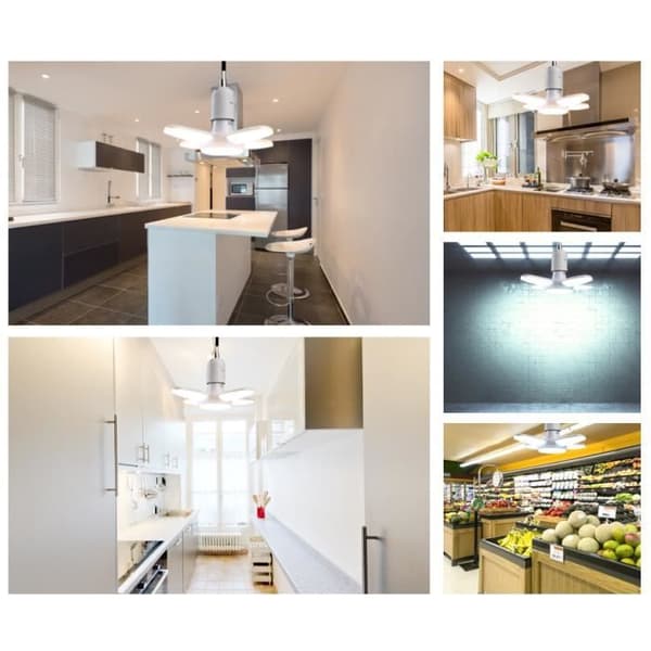 LED-autotallivalaisin 80W E27/E26 varastovalaisin LED-kattovalaisin Vit