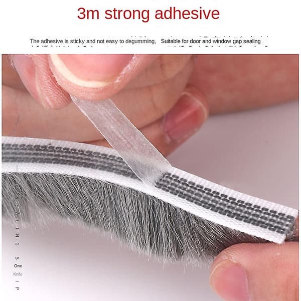 Self-adhesive sealing strip for doors and windows, windproof, dustproof, soundproof for doors and windows Gray 10M 9x5mm 9*5mm gray 9*5mm gray