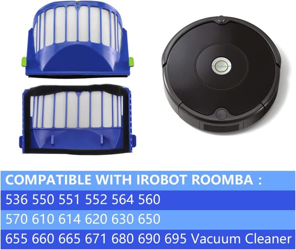 10-pak Roomba filterudskiftningsdele Aero Vac filterkit