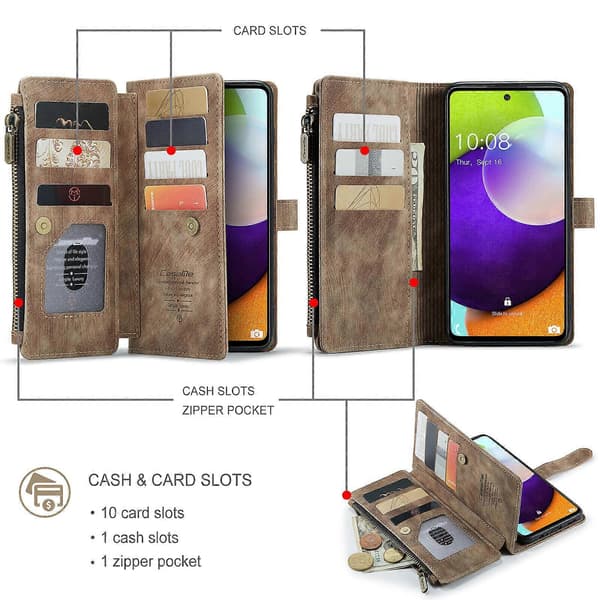 Samsung Galaxy A52S 5G Pungcover med Magnetisk Klap & Kortholder[JUN]