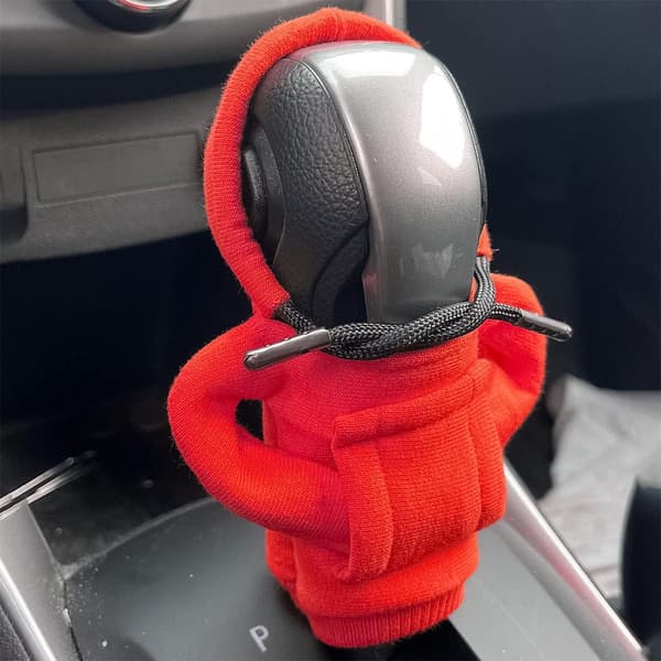 (Red) Car Gear Shift Knob Cover, Car Gear Shift Cover, Lightweight