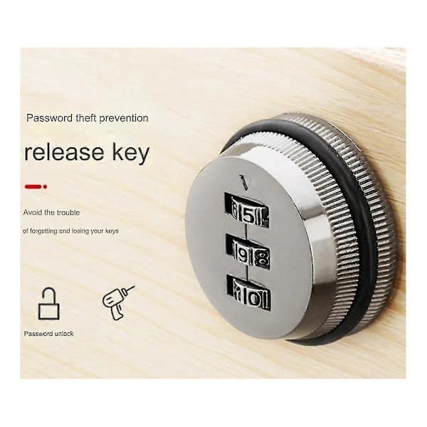 3-Digit Combination Cam Lock 30mm Keyless Password Lock Mailbox Cabinet Mechanical Locks for Mailbox Cabinet Door A