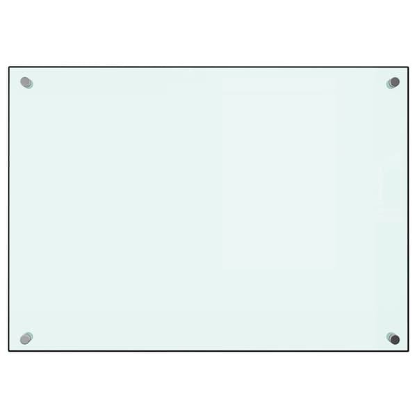 vidaXL Stænkplade mælkehvid 70x50 cm hærdet glas Vit white