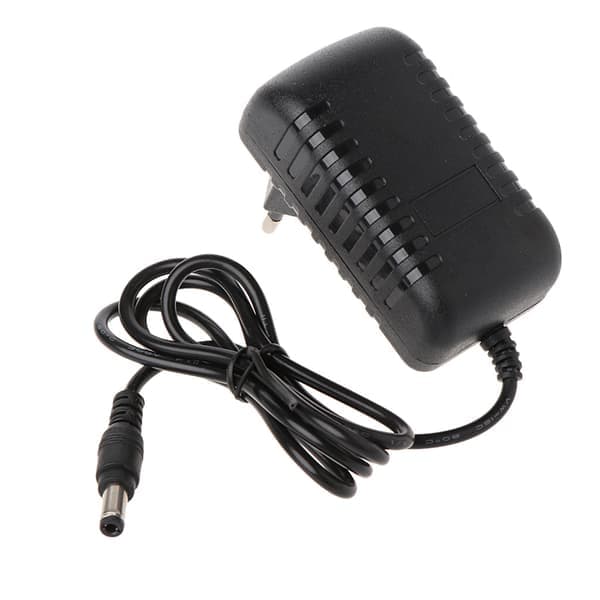 6 Volt 2A Strømadapter AC til DC 7.5 x 3 cm Stik 6V 1 Amp Strømforsyning, Vægkontakt med Ekstra Lang 90 cm Ledning