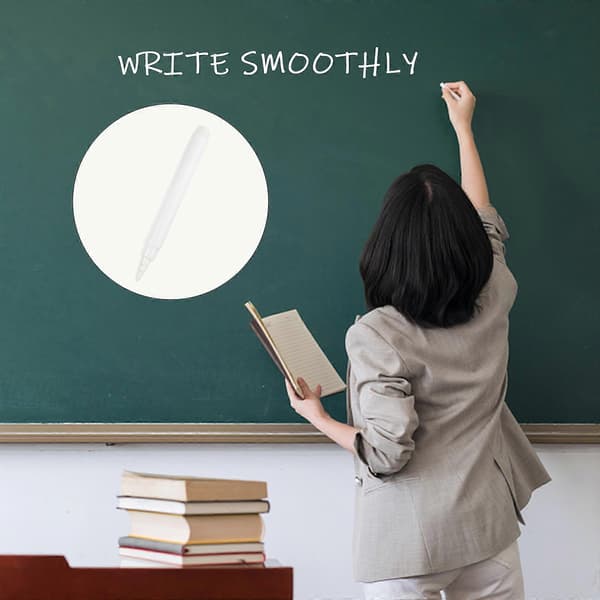 20 Pcs Practical White Chalk Markers Portable Writing Chalk Pens Comfortable Grip Liquid Chalk Pens