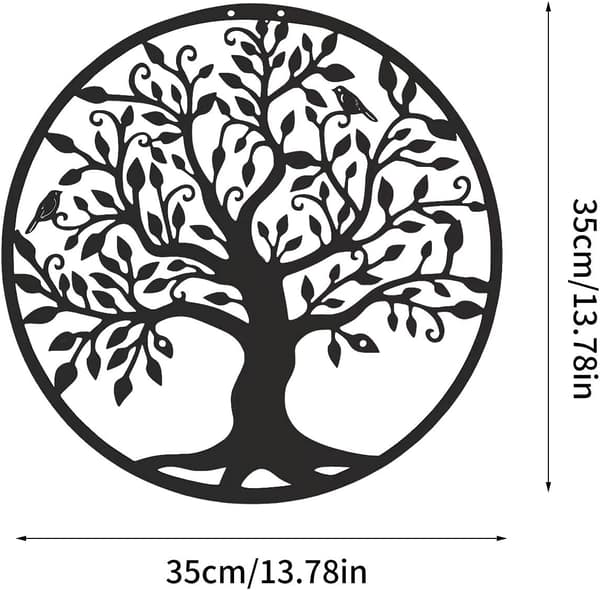 ##/Rautapuu seinäkoriste linnut puuveistos 35x35cm##/
