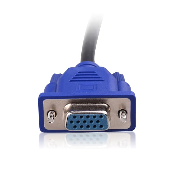 Cable Matters VGA-splitterkabel 0,3 m (VGA Y-kabel) til skærmduplikering, VGA-splitter til to skærme