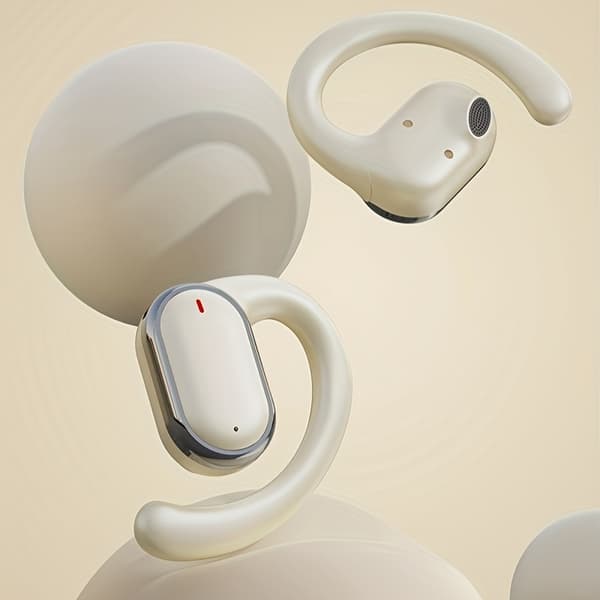 Trådløst Clip-on Mini Headset til Søvn til Android & iPhone Mobiltelefon Sport Khaki