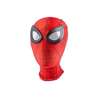 Iron Spider-man Hodeplagg Miles Parallelt Univers voksen barn Cosplay Maske (Barn D)