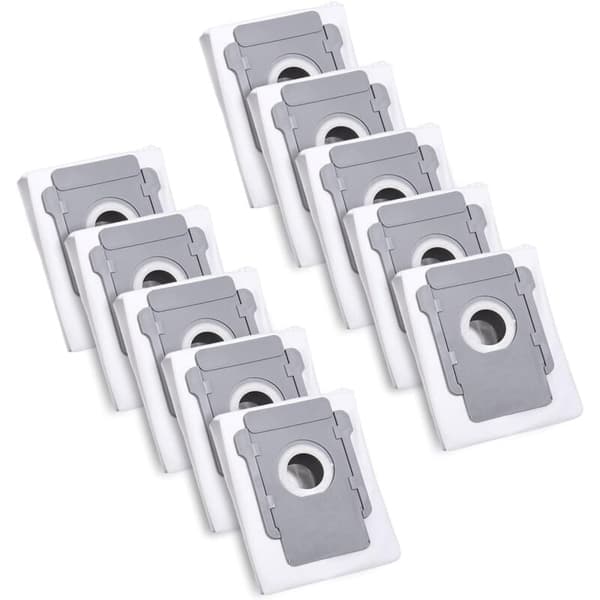 10 støvsugerposer for iRobot Roomba i7/i7+/i3/i3+/i4/i4+/i6/i6+/i8/i8+/S9/S9+/j7/j7+/E5/E6, kompatible med Roomba Automatic Clean Base-modeller