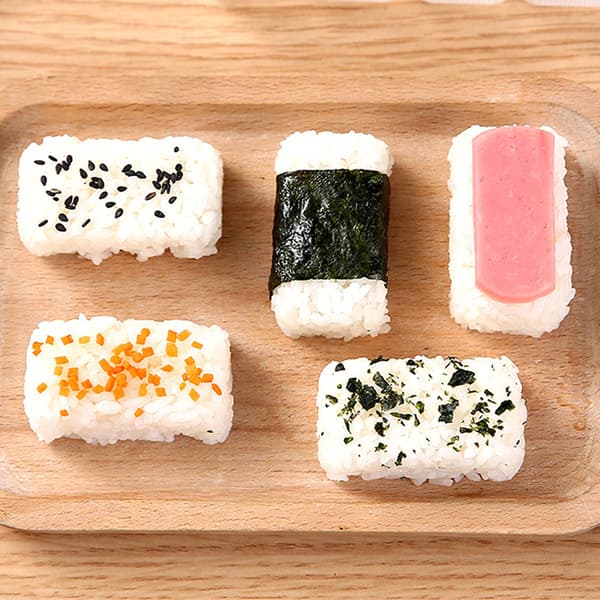 1. Onigiri Sett Sushi Ruller Form Form Bento Form DIY Kjøkken