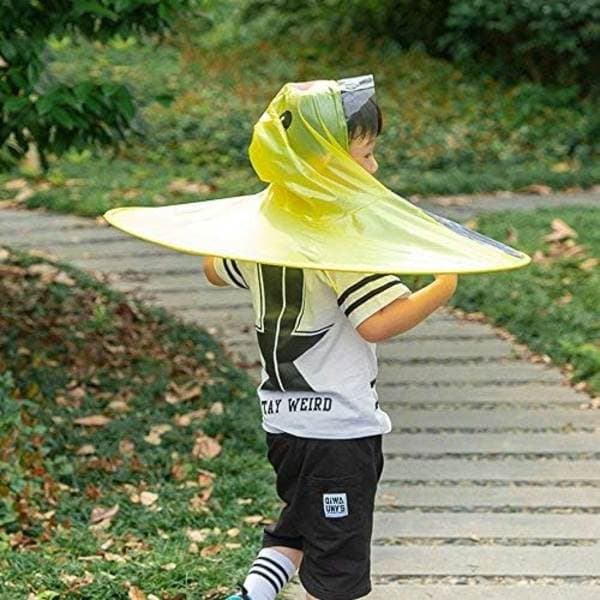 Børneregnfrakke, Toddler Ande-regnfrakke og Paraplyhat Vandtæt