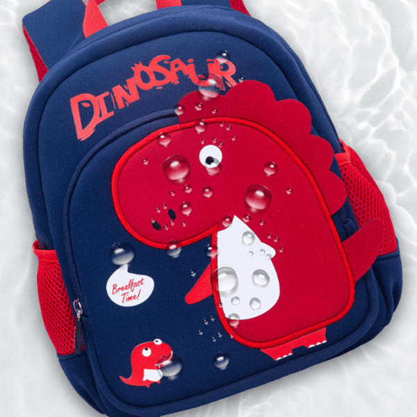 School Bag, Cartoon Dinosaur Backpack (Pink -- Medium)