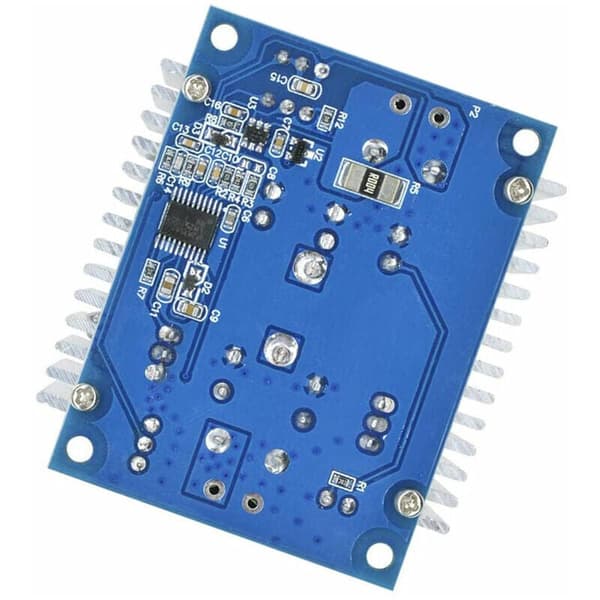 300W 20A DC-DC Buck-omformer nedtrappingsmodul DC 6-40V til DC 1.2-36V Justerbar spenning konstant strømmodul Elektrolytisk kondensator, sølv
