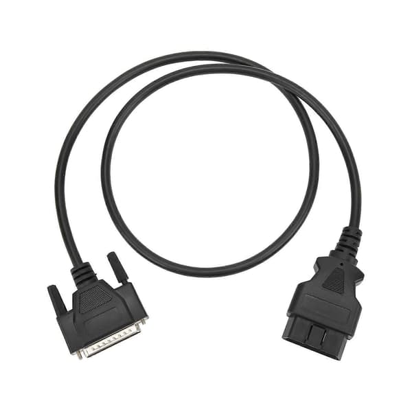 Diagnostisk OBD2 hann til DB25 hann kabeladapter 16Pin 102cm/40in erstatning for SBB V33 nøkkelprogrammerer