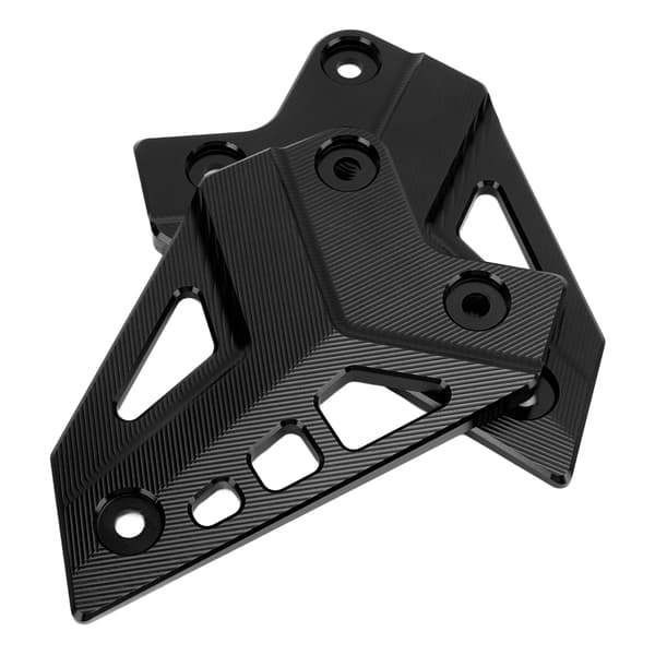 Motorcycle Footpeg Guard Rear Plate Heel Protector Aluminum Alloy Replacement for Z900 2017-2021 Black