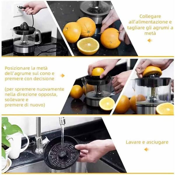 700 ml Electric Orange Juicer, Fruit Press Machine, Fruit Squeezer, EU Plug