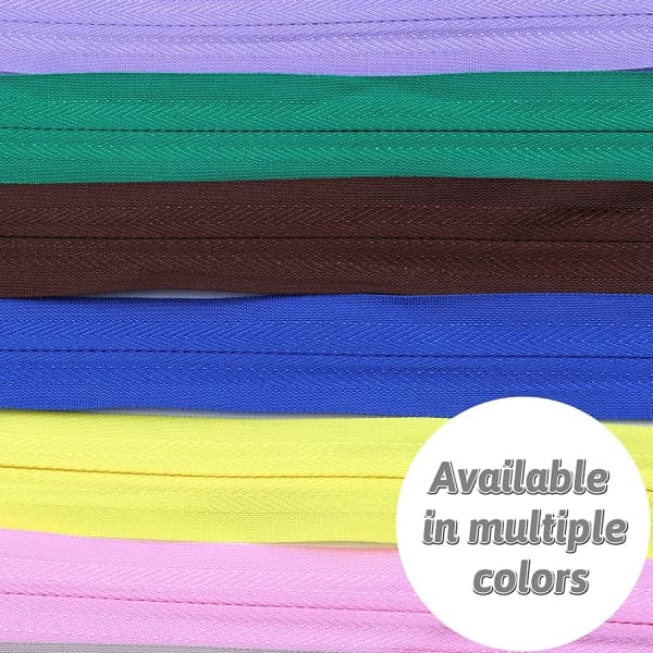 50 stk 25 cm usynlige flerfargede nylon glidelåser for sying