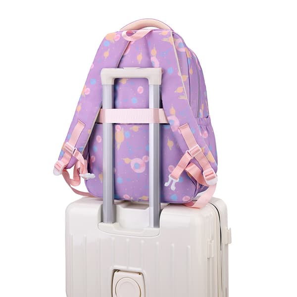 School Backpack, 3-Piece Backpack Set for Teenagers, with Insulated Lunch Bag and Pencil Case (Pink)