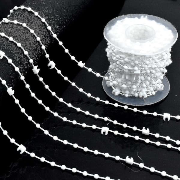 20 st vertikala persienner nedre lameller vikt 89 mm (3,5 tum) x 10 m persienner reparationskit vit