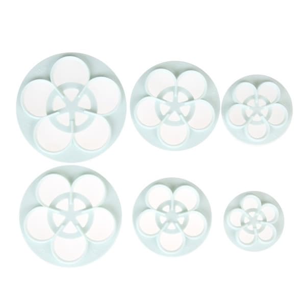 6 kpl ruusunleikkureita Vit white