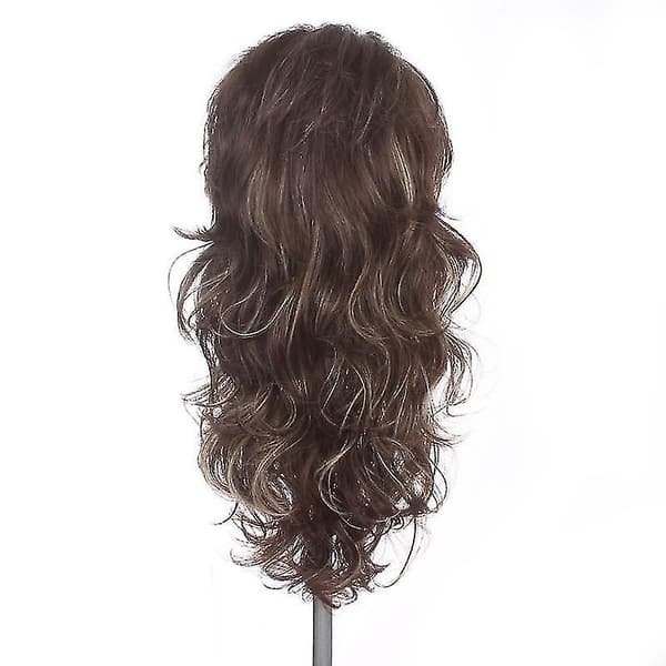 Wig, high-temperature silk oblique bangs, chemical fiber headband