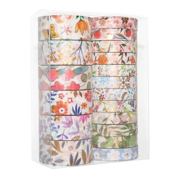 DIY Scrapbook Washi Tejp Set (18 rullar) 9 Inch