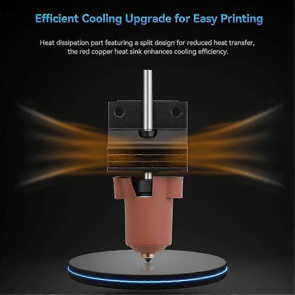 K1 Ceramic Hotend Kit Quick Change Nozzle K1C All-Metal Integrated Extruder Hot End for K1 MAX 3D Printer