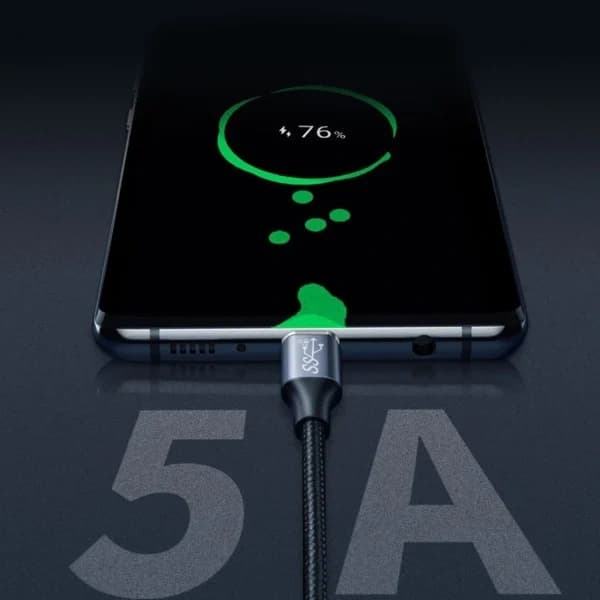 USB C-forlengelseskabel 100W hann til hunn ladekabel datakabel 1,5 m