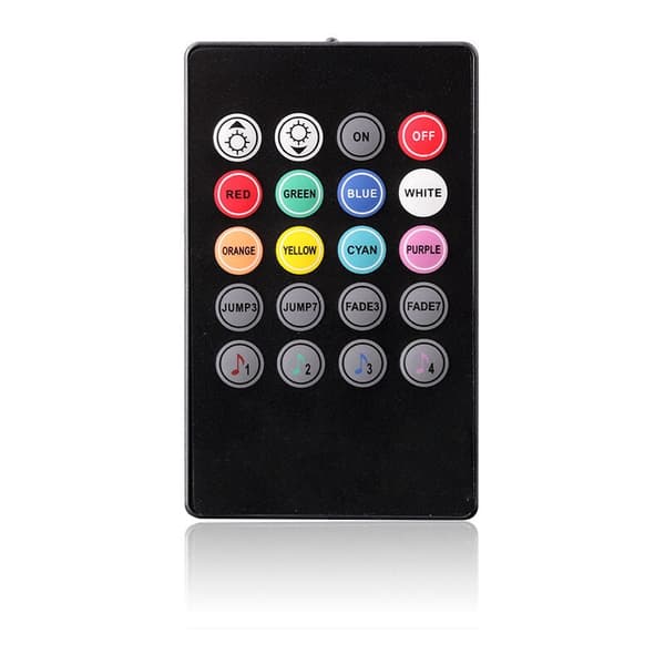 20-tangenters IR LED RGB Strip Controller til 5M SMD 3528/5050 12V Lysbånd, Kompatibel med LED-strips