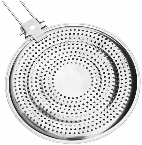 21 cm varmespreder i rustfritt stål, kun for gasskomfyrer