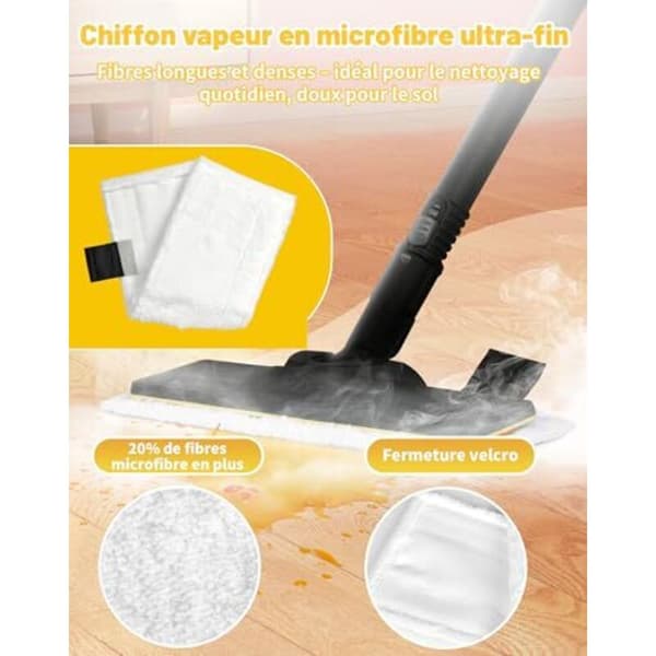 Kärcher Steam Cleaner Accessory 14-pack Compatible with SC2 SC3 SC4 SC5 - 4 Floor Cloths 3 Abrasive Pads 3 Hand Cloths Nozzle 4 Round Brushes