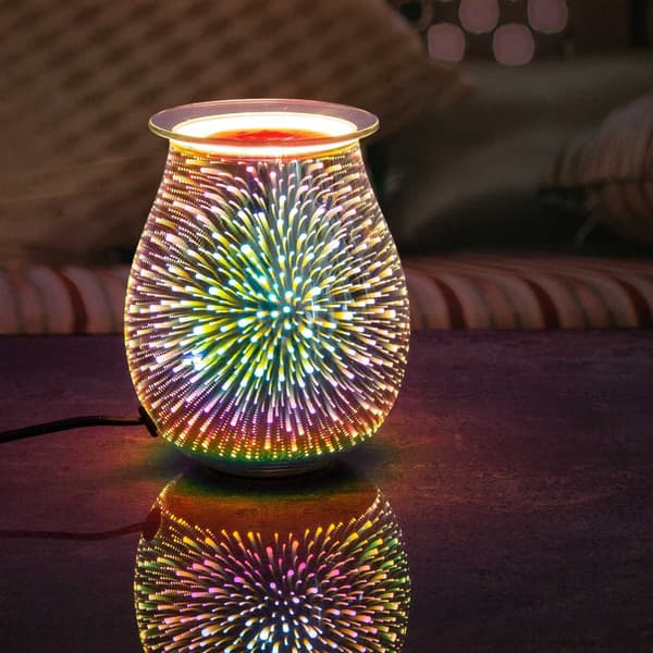 Elektrisk aromalampe, glass, 16 x 21 cm