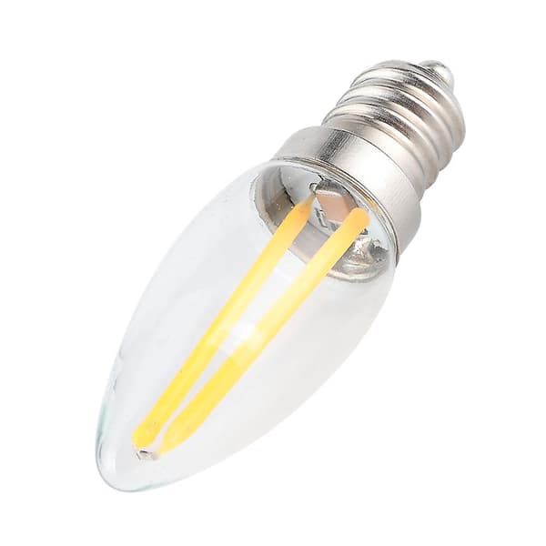 Mini LED-lamper 1,5W E12 AC230V Lang glødetråd for hjem, biler, landskapsbelysning (10 stk) [DB]