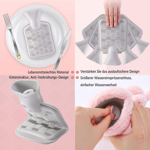 Termosflasker med lokk, termosflasker, plysj termosflasker