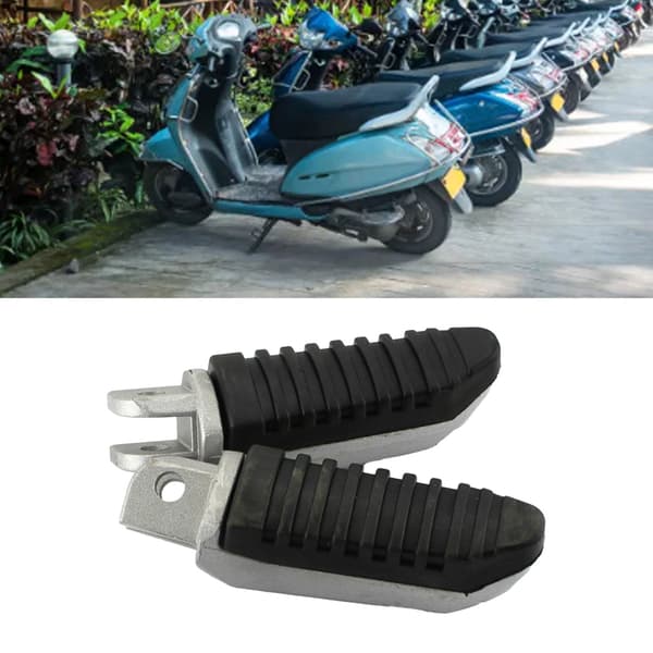 2 PCS Electric Motorcycle Front Pedal Comfortable Pedaling Smooth Grip Non-slip Footpegs for Motorcycle