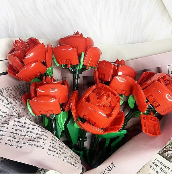 Rosblomma byggeklods blomst samling udødelig blomst
