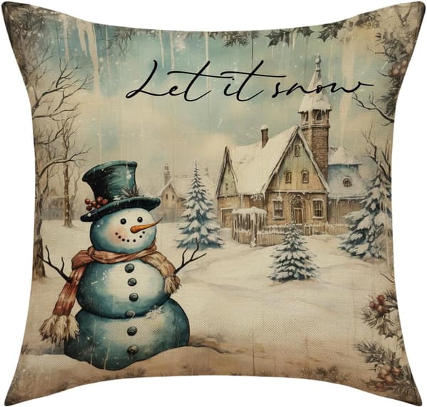 Juleputetrekk 45x45 cm Glidelås for Festlig Dekor[JUN]